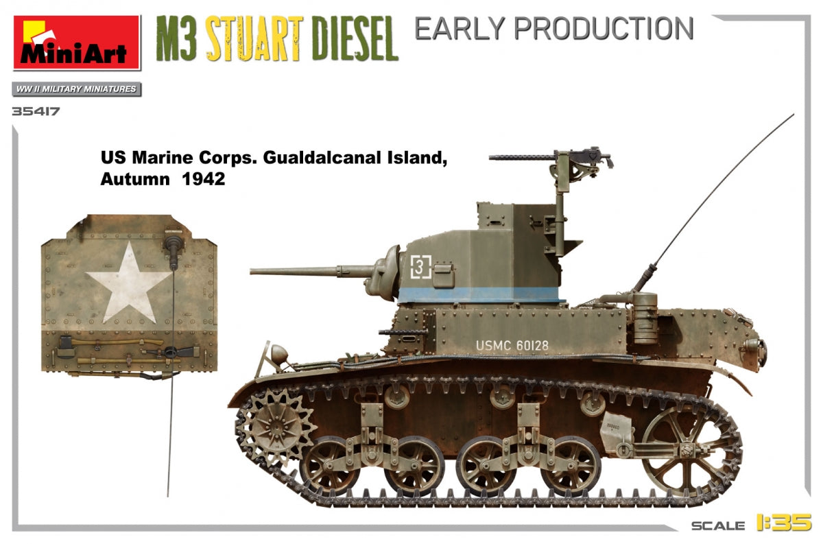MiniArt 35417 M3 Stuart Diesel Early Production 1/35 – imagen 5