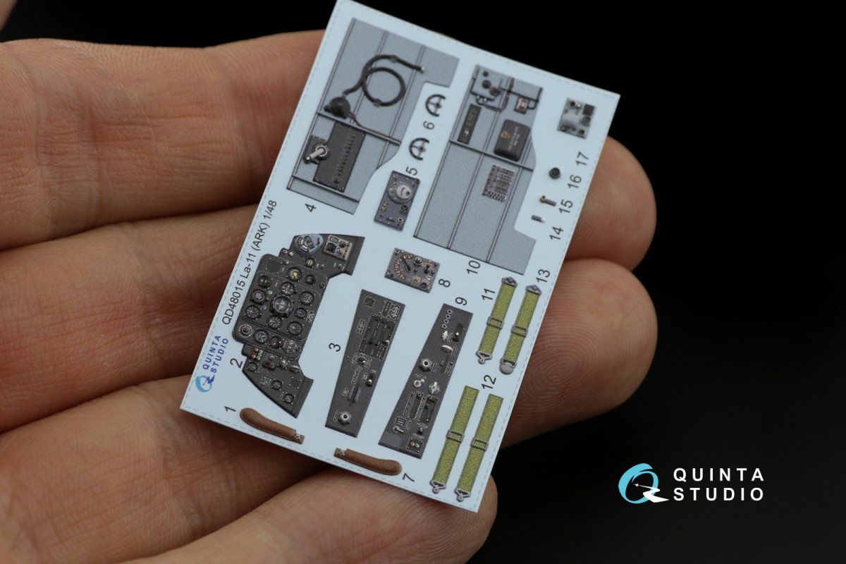 Quinta Studio QD48015 La-11 3D-Printed &amp;amp; coloured Interior on decal paper (ARK) 1/48 – Bild 4