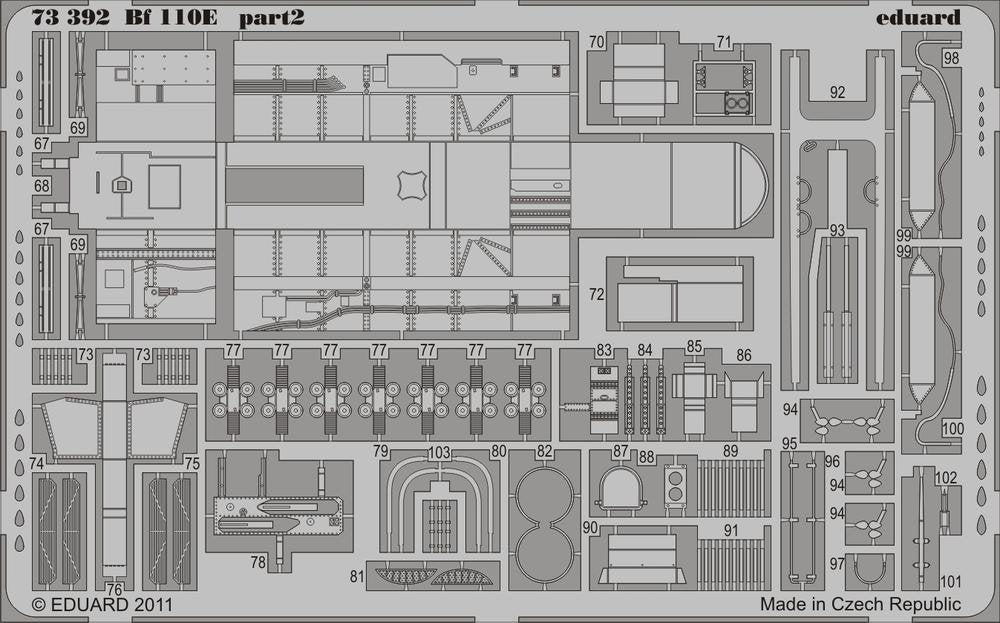 Eduard 73392 Bf 110E S. A. 1/72 AIRFIX – Bild 3