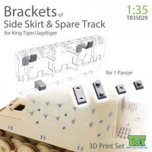 Supports de jupe latérale et de chenille de rechange T-Rex Studio TR35029 pour King Tiger/Jagdtiger 1/35