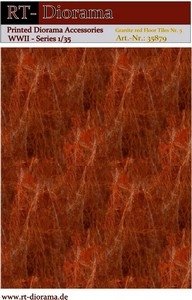 RT-Diorama 35883 Printed Accessories: Granite red Floor Nr.5 1/35
