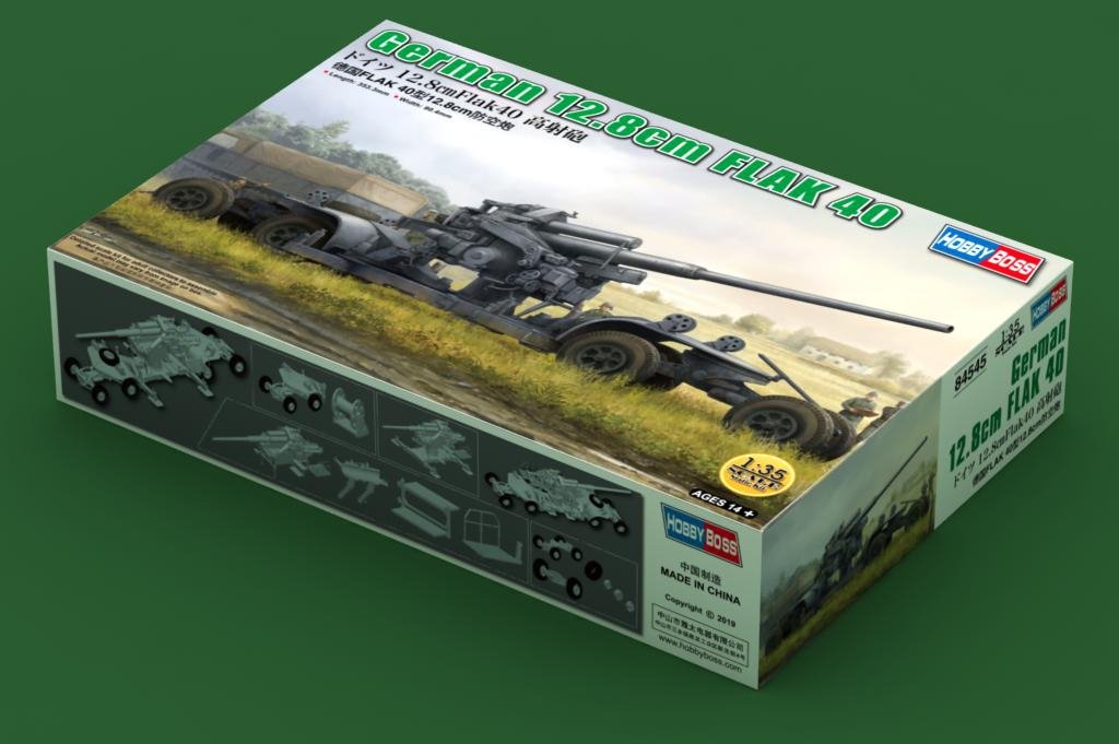Hobby Boss 84545 German 12.8cm FLAK 40 1/35 – immagine 2