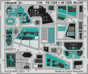 Eduard 491205 Mi-24P intérieur ZVEZDA 1/48