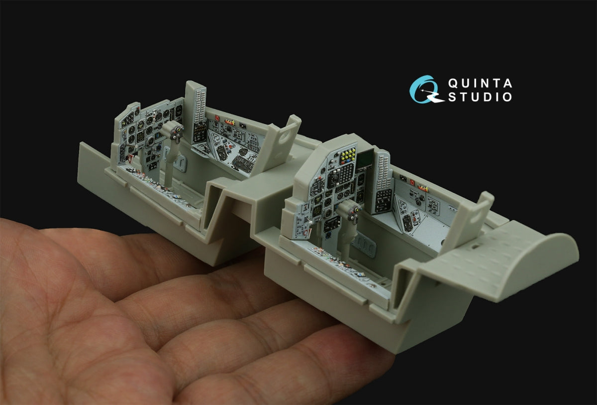 Intérieur imprimé en 3D et coloré du MiG-29UB (Trumpeter) de Quinta Studio QD32227, échelle 1/32 – image 12