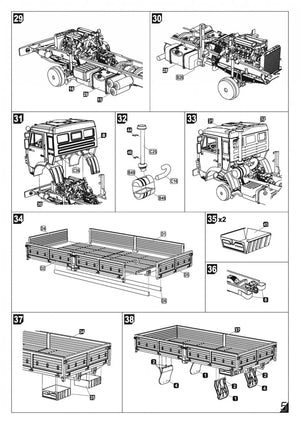 Armory Models 72448-R Russian Modern 6×6 Military Cargo Truck mod.43114 1/72 – immagine 11