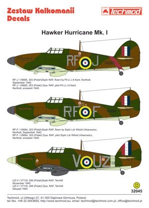 Techmod 32045 - Hawker Hurricane I 1/32 – imagen 2