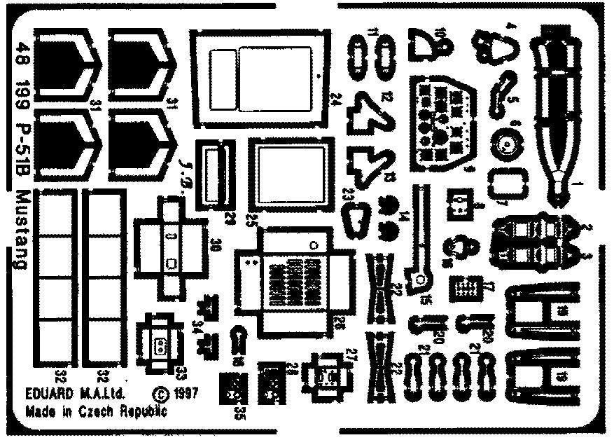 Eduard 48199 P-51B 1/48 (TAMIYA) – Bild 2