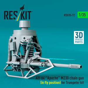 RESKIT RSU35-0072 AH-64 &amp;quot;Apache&amp;quot; M230 chain gun (in fly position) for Trumpeter kit (3D Printed) 1/35 – Bild 2