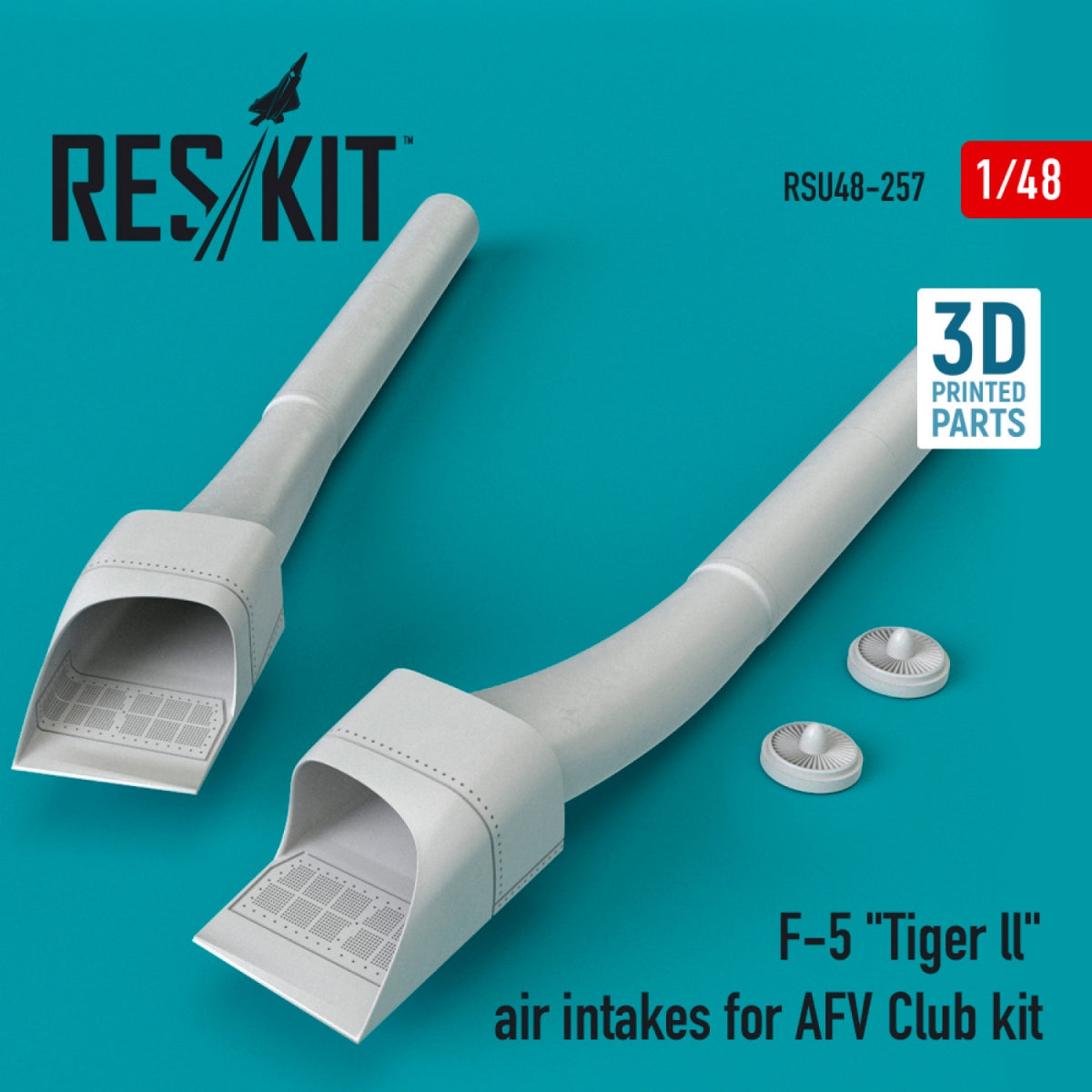 RESKIT RSU48-0257 F-5 « TIGER LL » PRISE D&amp;#39;AIR POUR MAQUETTE AFV CLUB (IMPRIMÉE EN 3D) 1/48