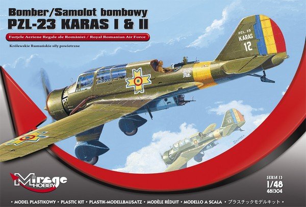 Mirage Hobby 481304 PZL-23 KARAS I &amp;amp; II &amp;#39;Royal Romanian Air Force&amp;#39; (1/48)