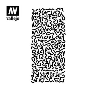 Vallejo ST-CAM001 Luftwaffe WWII Shingles Camo Stencil 1/32 – imagen 2