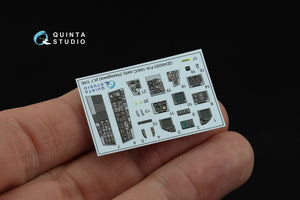 Quinta Studio QDS-48283 F/A-18A/C (première version) Intérieur imprimé en 3D et coloré sur papier décalcomanie (Hasegawa) (Petite version) 1/48 – image 2