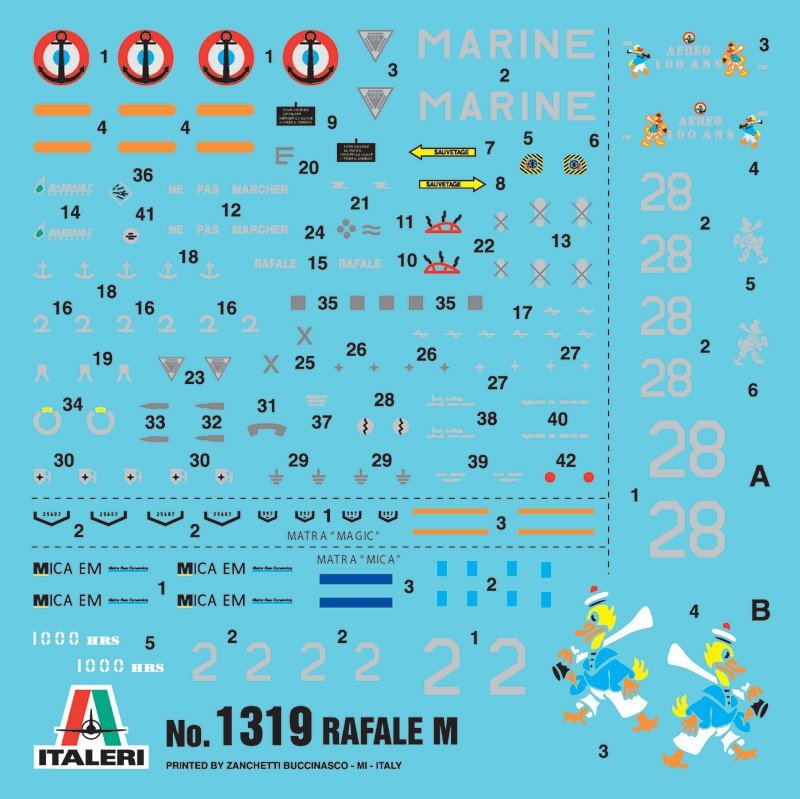 Italeri 1319 Rafale M Operations Exterieures 2011 1/72 – imagen 6
