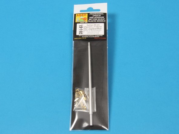 Aber 35L-067N 88 mm Pak 43/3 L/71 Barrel for German Tank Destroyer Jagdpanther Ausf.G1 early 1/35 – immagine 5
