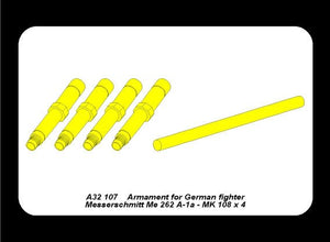 Aber A32107 Armament for german fighter Me 262 A-1a 1/32 – imagen 6