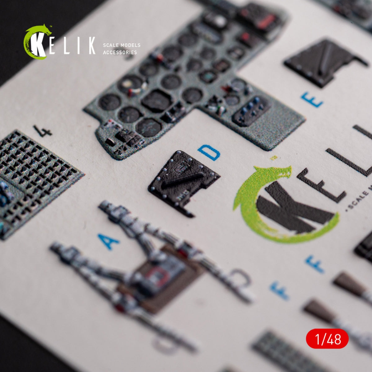 KELIK K48102 Mig-29AS - interior 3D decals for Academy kit 1/48 – imagen 3