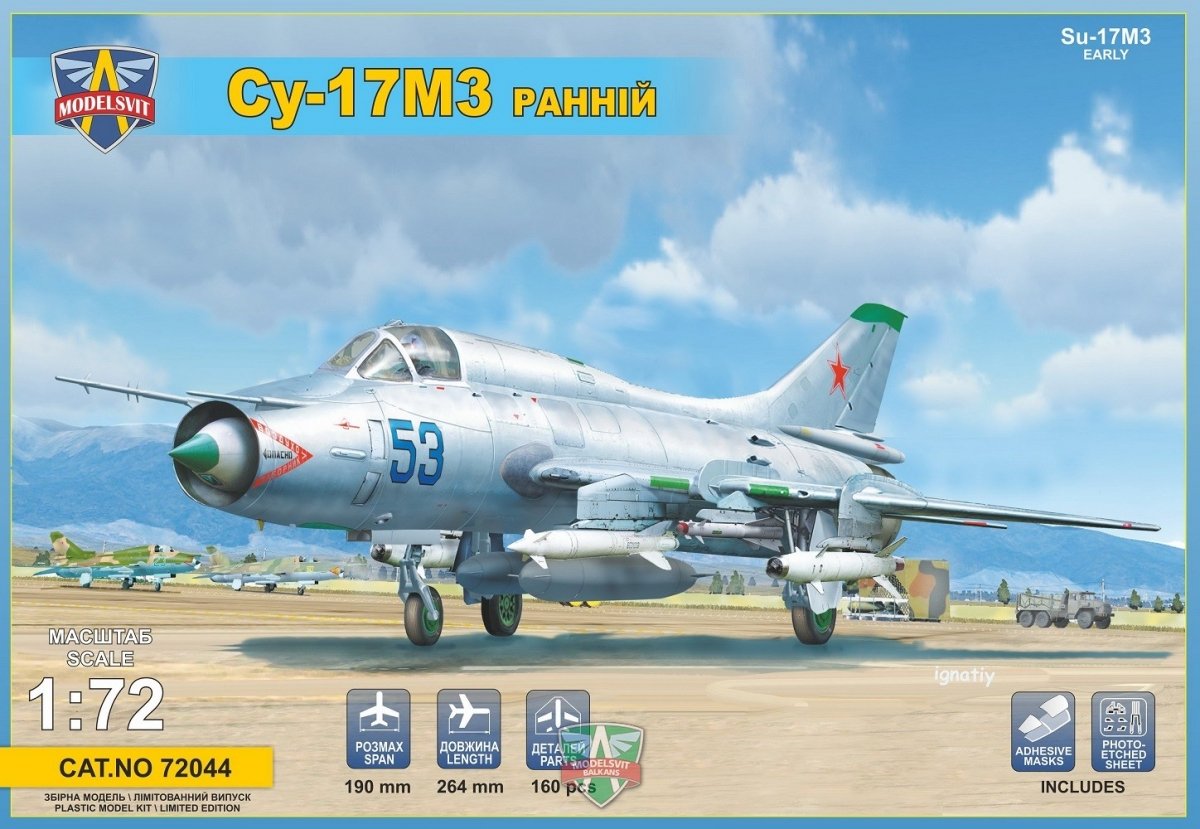 Modelsvit 72044 Sukhoi Su-17M3 &amp;quot;Early vers.&amp;quot; advanced fighter 1/72