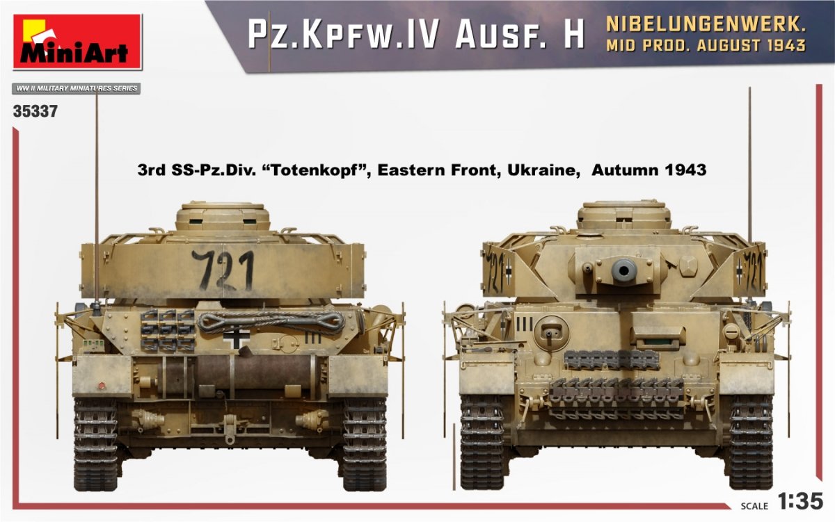 MiniArt 35337 Pz.Kpfw.IV Ausf. H NIBELUNGENWERK. MID PROD. AUGUST 1943 1/35 – zdjęcie 4