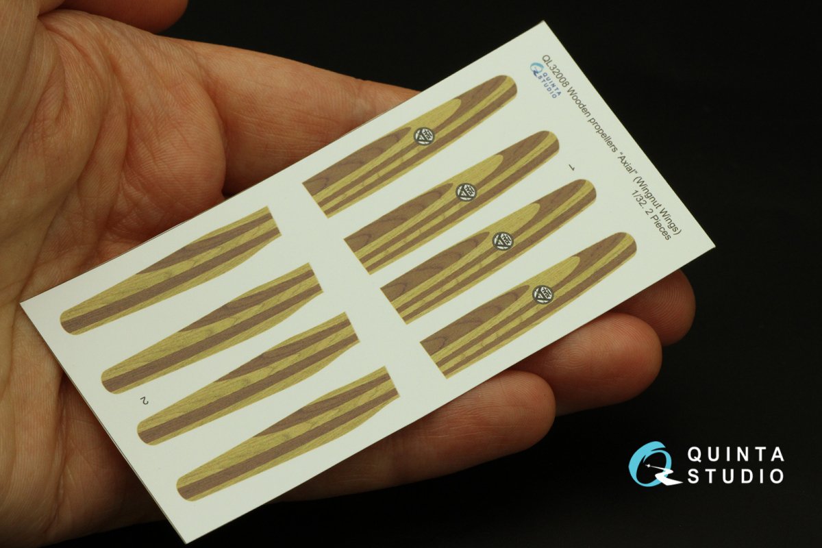 Quinta Studio QL32008 Wooden Propellers Axial (Wingnut Wings) 1/32 – immagine 3