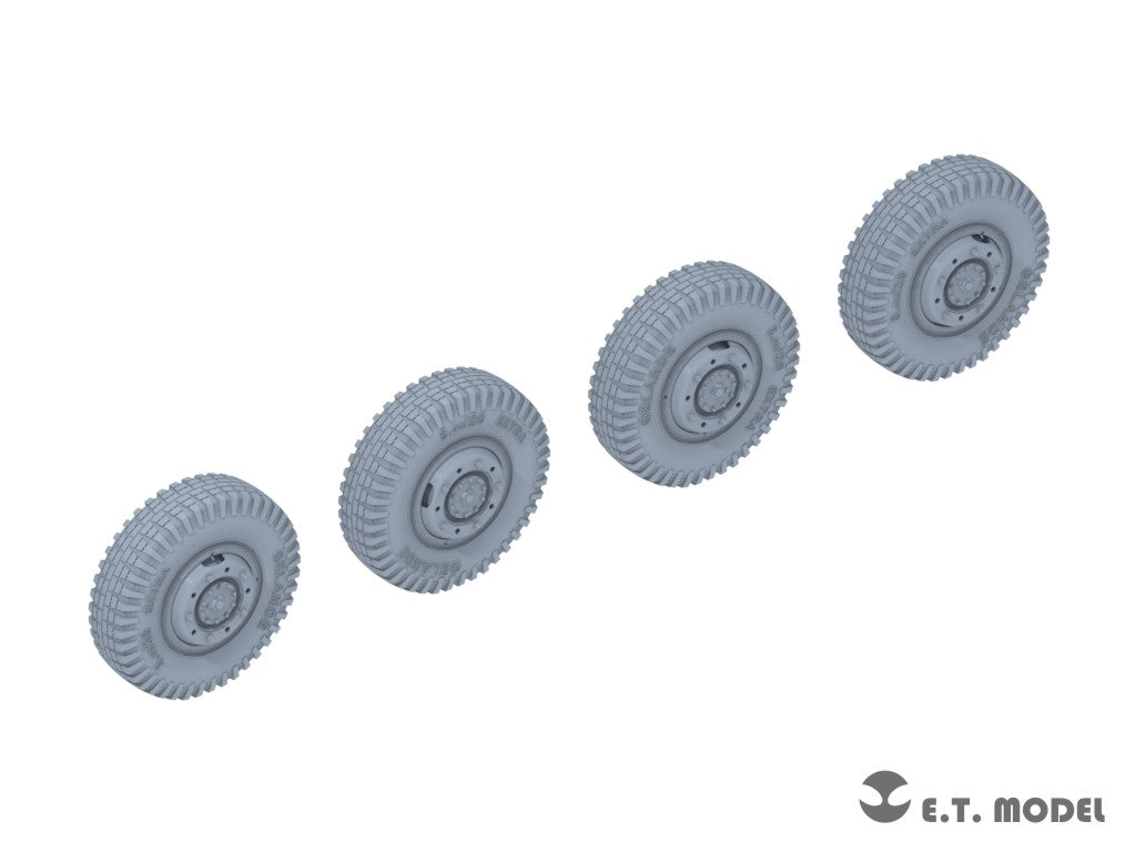 E.T. Model P35-101 WWII German Sd.Kfz.234 Small Diameter Weighted Wheels Type.1 1/35