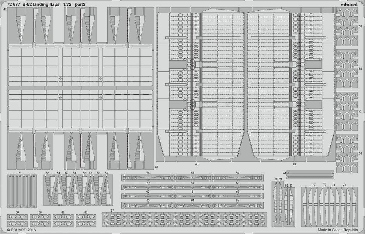 Eduard 72677 B-52 landing flaps 1/72 MODELCOLLECT – zdjęcie 3