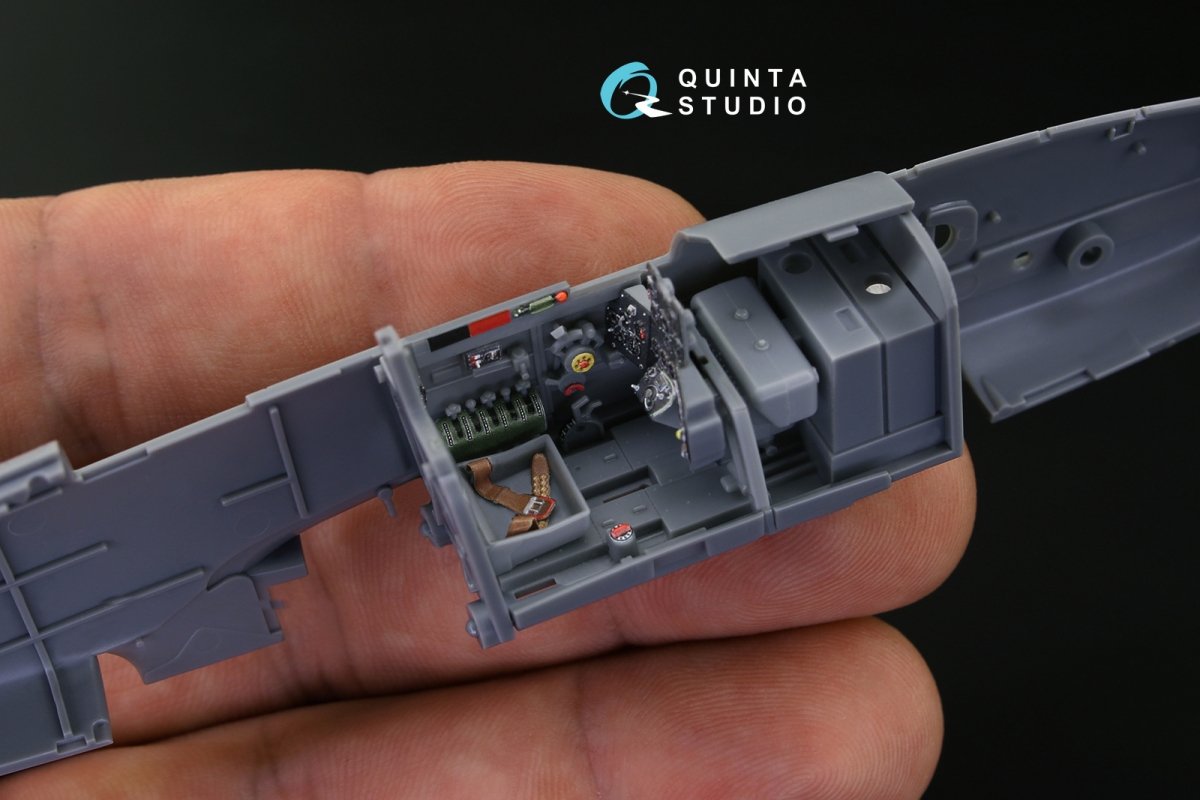 Quinta Studio QD48141 Ki-61-Id 3D-Printed &amp;amp; coloured Interior on decal paper (Tamiya) 1/48 – imagen 4