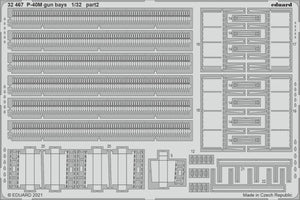 Eduard 32467 P-40M gun bays TRUMPETER 1/32 – immagine 2