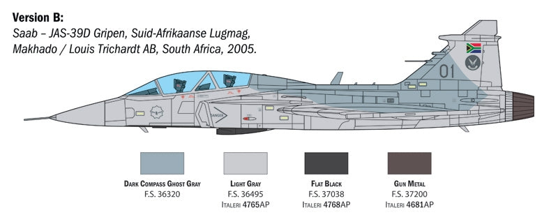 Italeri 2664 JAS-39D GRIPEN TWIN SEATER 1/48 – imagen 7