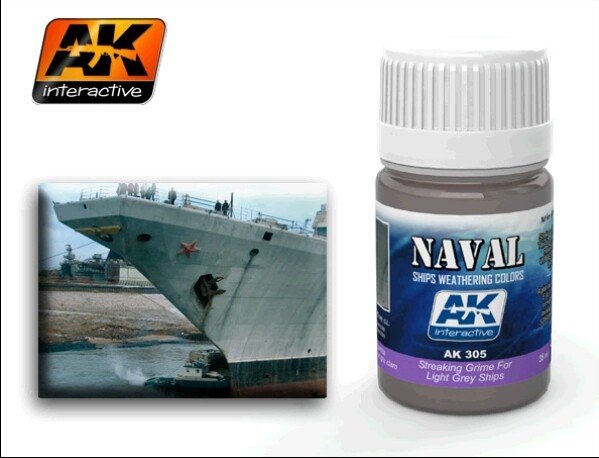 AK Interactive AK305 Streaking Grime For Light Gray Ships