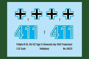 Hobby Boss 84533 Pz.Kpfw.VI Sd.Kfz.182 Tiger II (Henschel July-1945 Production) 1/35 – imagen 6