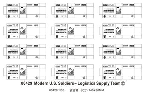 Trumpeter 00429 Modern U.S. soldiers Logistics Supply Team 1/35 – imagen 2