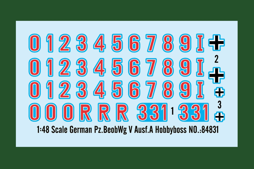 Hobby Boss 84831 German PzBeobWg V Ausf.A 1/48 – Bild 3