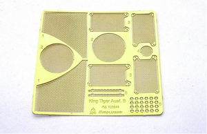 Microdesign MD 035244 King Tiger Ausf. B Grille PE-detail set for Dragon, Cyber Hobby, Platz, Zvezda 1/35