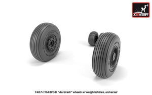 Armory Models AW48319 F-111A/B/C/D Aardvark wheels w/ weighted tyres 1/48 – imagen 2