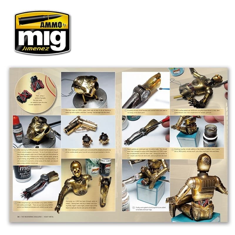 AMMO de Mig Jimenez 4513 - Le magazine Weathering - Heavy Metal (Version anglaise) – image 2