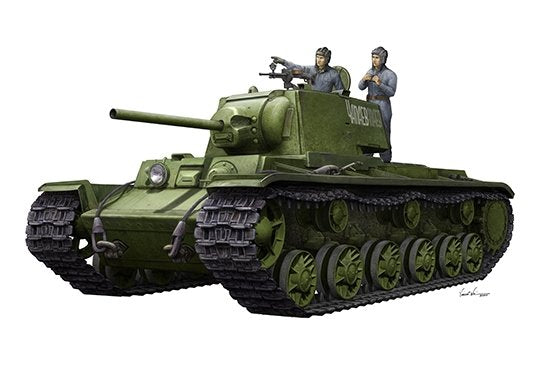 Trumpeter 09597 KV-1 1942 Simplified Turret Tank w/Tank Crew 1/35 – imagen 2