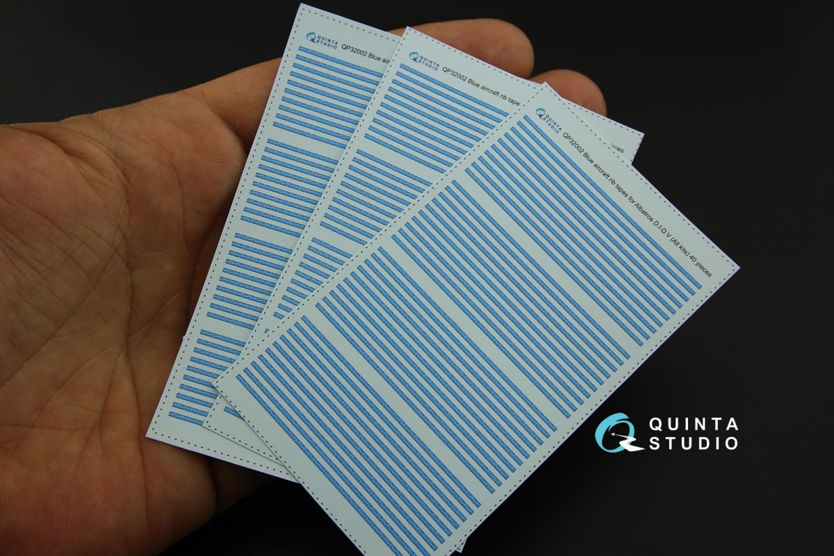 Quinta Studio QP32002 Blue rib tapes Albatros D.I-D.V (for All kit) 1/32 – immagine 2