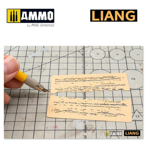 Liang 0009 Chipping Effects Airbrush Stencils – zdjęcie 6