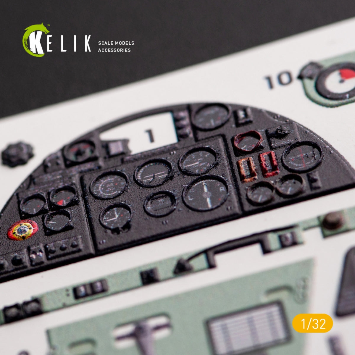 KELIK K32012 HAWKER HURRICANE MK.IIB - INTERIOR 3D DECAL FOR REVELL KIT 1/32 – imagen 4