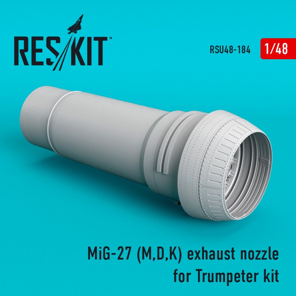 RESKIT RSU48-0184 MIG-27 (M,D,K) EXHAUST NOZZLE FOR TRUMPETER KIT 1/48 – imagen 2