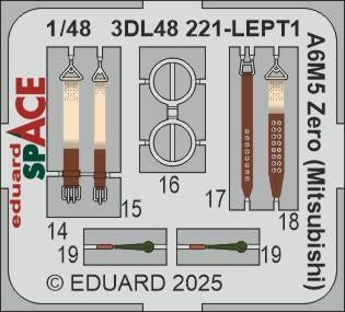 Eduard 3DL48221 A6M5 Zero (Mitsubishi) SPACE FINE MOLDS 1/48 – Bild 4