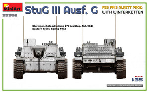 Mini Art 35362 StuG III Ausf. G FEB 1943 ALKETT PROD. WITH WINTERKETTEN 1/35 – zdjęcie 10