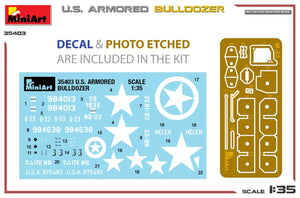 MiniArt 35403 U.S. ARMORED BULLDOZER 1/35 – immagine 2