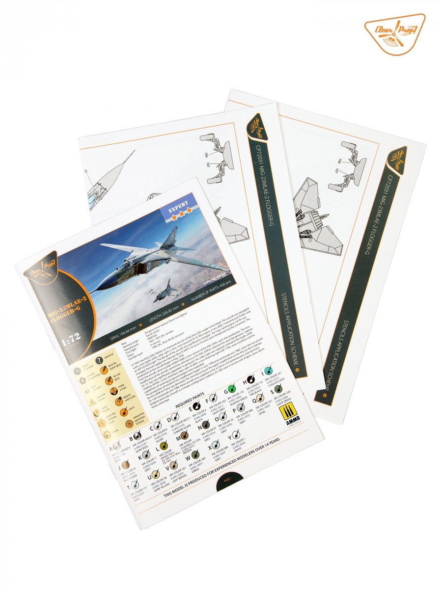 Clear Prop! CP72031 MiG-23MLAE-2 Flogger-G EXPERT KIT 1/72 – Bild 33