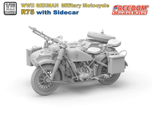 Freedom 16005 R75 with Sidecar WWII German Motorcycle 1/16 – image 2