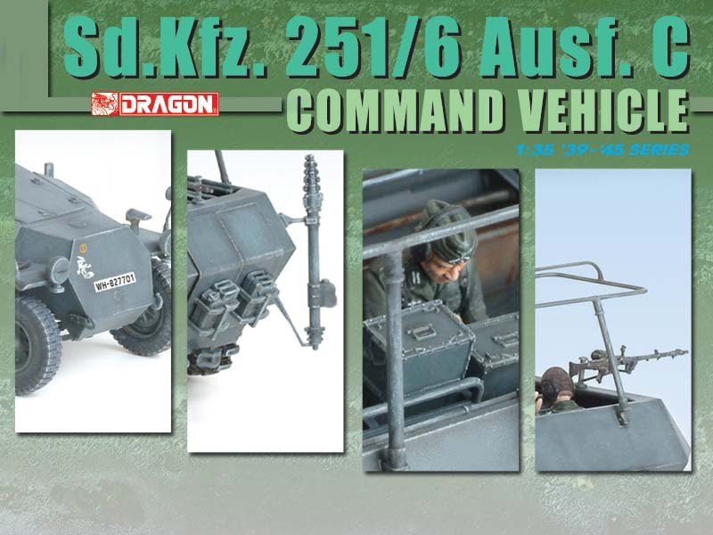 Dragon 6206 Sd.Kfz. 251/6 Ausf. C Command Vehicle 1/35 – image 6