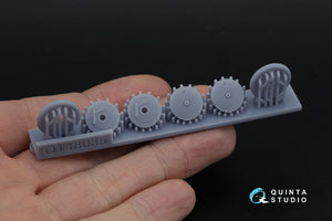 Quinta Studio QT48035 I-16 Wheels (early type) with separate hubs and weighted tires (all kits) 1/48 – zdjęcie 4