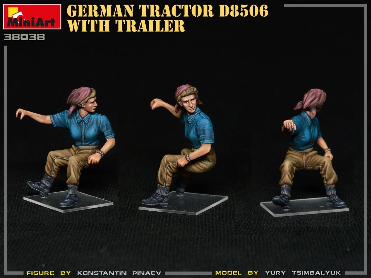 MiniArt 38038 German Tractor D8506 with trailer 1/35 – imagen 13