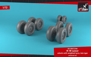 Armory Models AW72340 B-1B Lancer wheels w/ weighted tires, late 1/72 – imagen 4