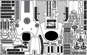 Pontos 23004F1 USS BB-61 Iowa 1944 Ensemble de détails (Pont en bois teinté teck) (1/200) – image 18